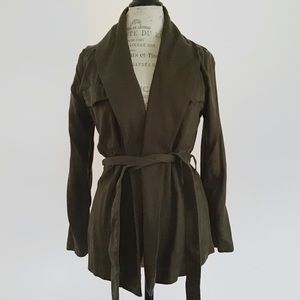 H&M Army Green Wrap Jacket